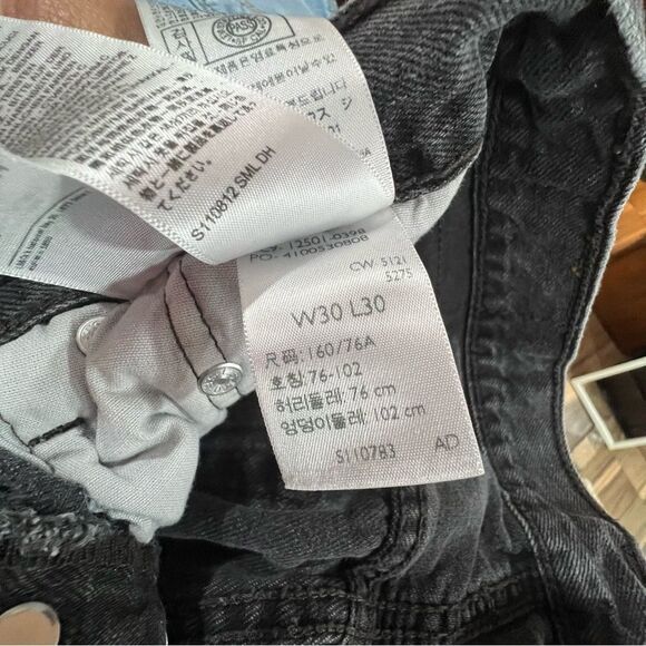 LEVI'S 501 '93 Relaxed Original Stonewash Faded Black Men’s Jeans Sz 30X30 - Picture 10 of 11